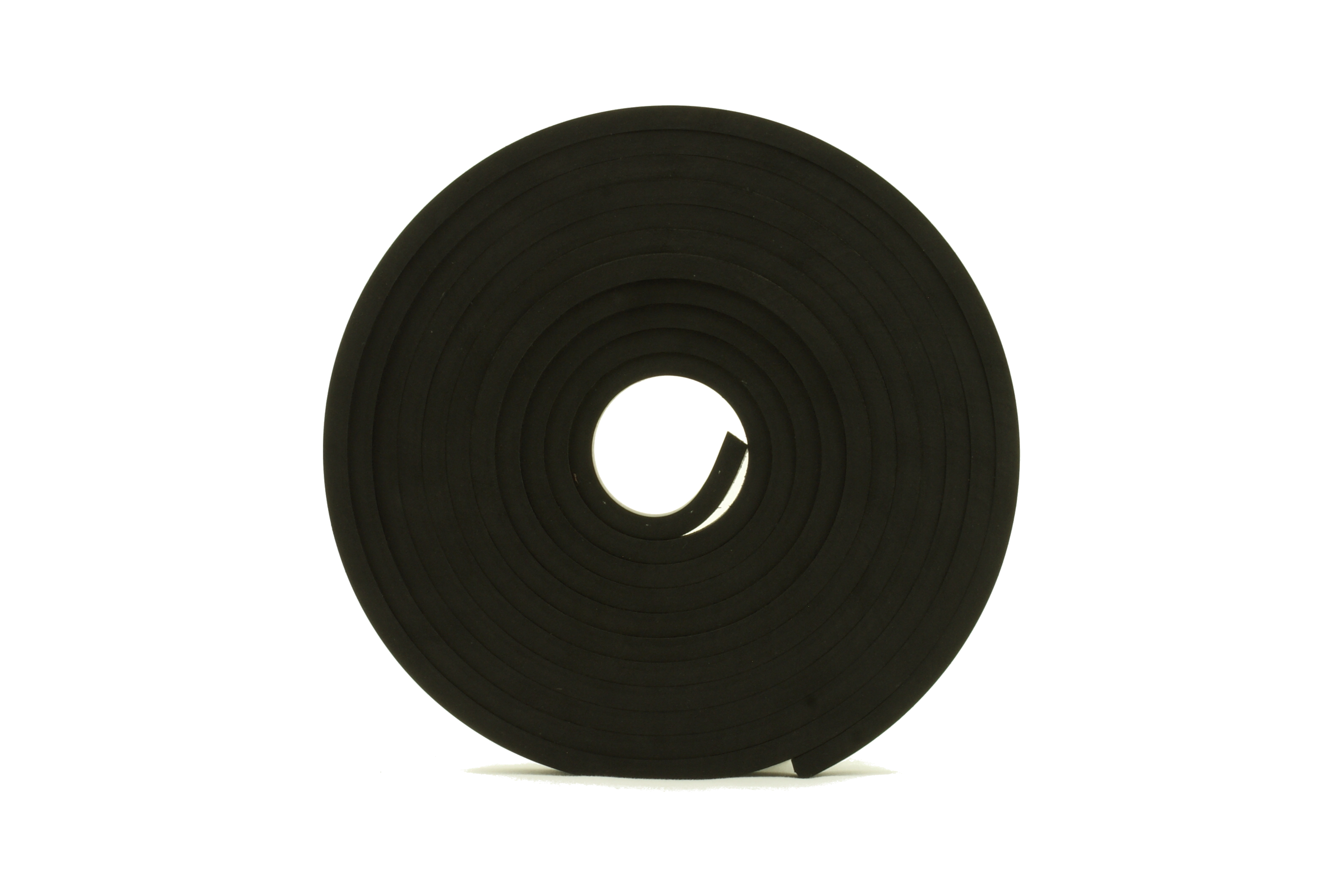 1mm Thick x 5.0m Long Solid Black Commercial Rubber Strips Rubber Stuff