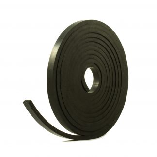 Rubber Strip 20mm Wide x 8mm Thick x 5m Long Solid Neoprene Black Rubber Strip